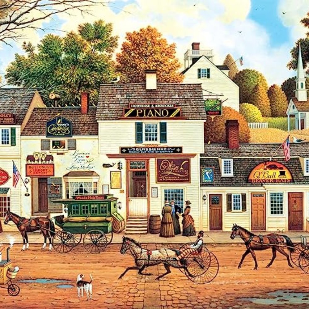 500 Piece Jigsaw Puzzle by Artist Charles Wysocki - Olde Cape Cod